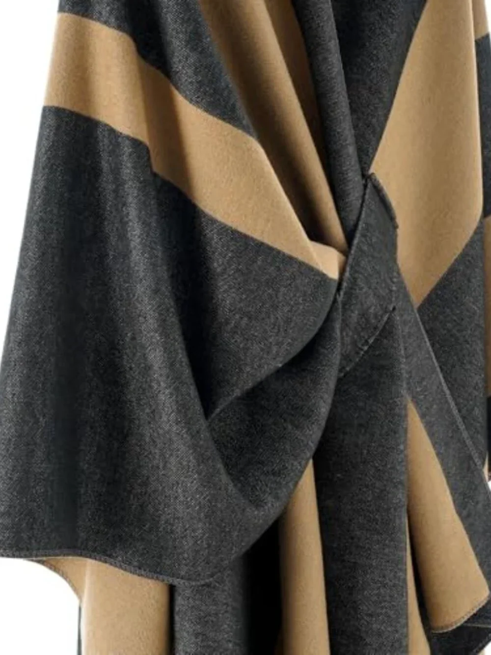 Women's Knit Poncho Wrap Shawl Cape Cardigan Open Front Large Cozy Winter Fall